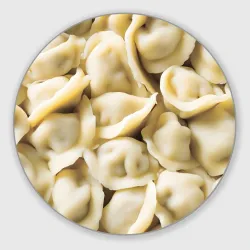 Круглый коврик для мышки Сваренные пельмени