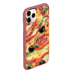 Чехол для iPhone 11 Pro Max матовый Пицца с перцем - фото 2