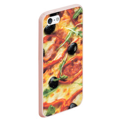 Чехол для iPhone 5/5S матовый Пицца с перцем - фото 2