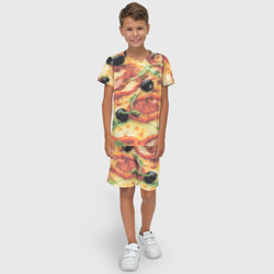 Детский костюм с шортами 3D Пицца с перцем - фото 2