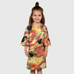 Детское платье 3D Пицца с перцем - фото 2