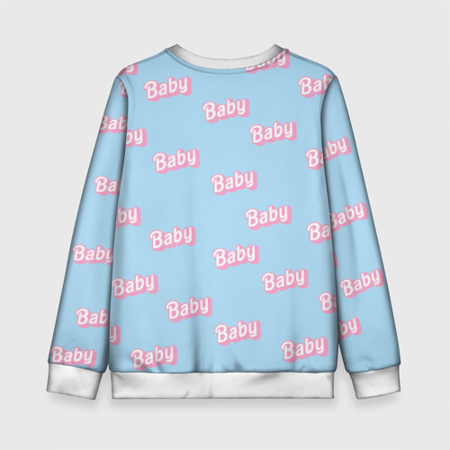 Детский свитшот 3D Baby - Barbie style: blue pattern, цвет 3D печать - фото 2