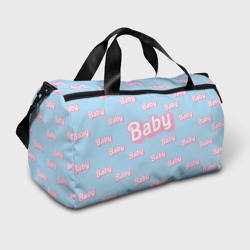 Сумка спортивная 3D Baby - Barbie style: blue pattern