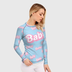 Женский рашгард 3D Baby - Barbie style: blue pattern - фото 2