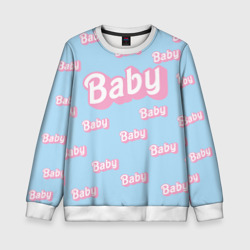 Детский свитшот 3D Baby - Barbie style: blue pattern