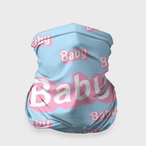 Бандана-труба 3D Baby - Barbie style: blue pattern, цвет 3D печать