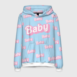 Мужская толстовка 3D Baby - Barbie style: blue pattern