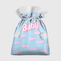 Подарочный 3D мешок Baby - Barbie style: blue pattern