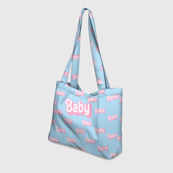 Пляжная сумка 3D Baby - Barbie style: blue pattern - фото 2