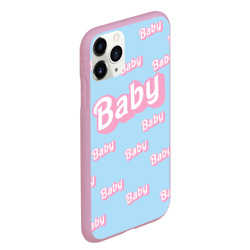 Чехол для iPhone 11 Pro Max матовый Baby - Barbie style: blue pattern - фото 2