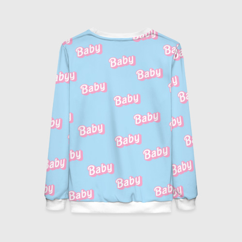 Женский свитшот 3D Baby - Barbie style: blue pattern, цвет 3D печать - фото 2