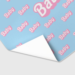 Бумага для упаковки 3D Baby - Barbie style: blue pattern - фото 2