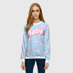 Женский свитшот 3D Baby - Barbie style: blue pattern - фото 2