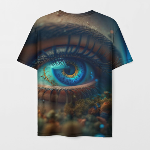 Мужская футболка 3D Неоновый глаз, цвет 3D печать - фото 2