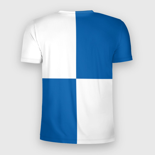 Мужская футболка 3D Slim с принтом ФК Оренбург, вид сзади #1