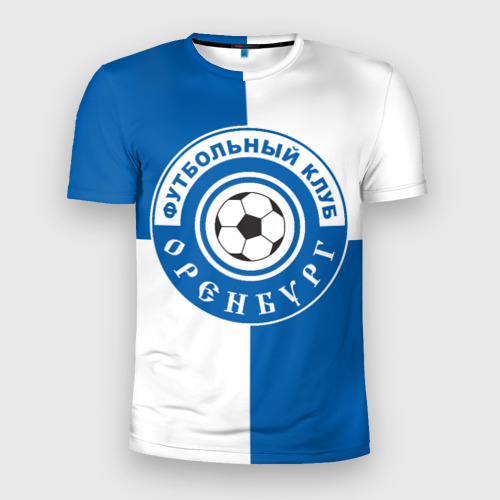Мужская футболка 3D Slim с принтом ФК Оренбург, вид спереди #2