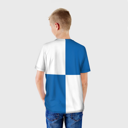 Детская футболка 3D с принтом ФК Оренбург, вид сзади #2