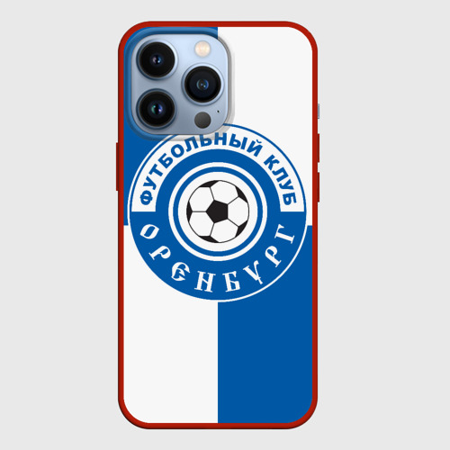 Чехол для iPhone 13 Pro с принтом ФК Оренбург, вид спереди #2