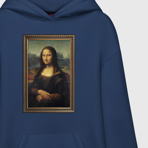 Худи SuperOversize хлопок Mona Lisa - original , цвет темно-синий - фото 3