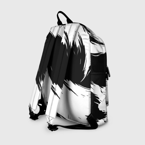 Рюкзак 3D с принтом Honda - белые краски, вид сзади #1
