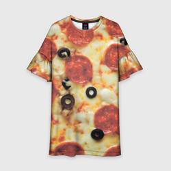 Детское платье 3D Пицца с оливками