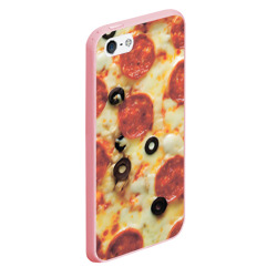 Чехол для iPhone 5/5S матовый Пицца с оливками - фото 2