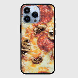 Чехол для iPhone 13 Pro Пицца с грибами