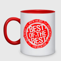 Кружка двухцветная Red best of the best