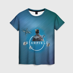 Starfield spasefarer – Женская футболка 3D с принтом купить со скидкой в -26%
