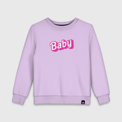 Baby: pink barbie style – Детский свитшот хлопок с принтом купить со скидкой в -13%