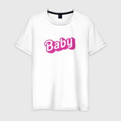 Мужская футболка хлопок Baby: pink barbie style