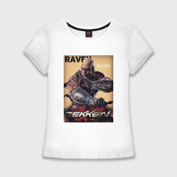 Женская футболка хлопок Slim Tekken 8 : Raven