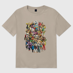 Женская футболка хлопок Oversize Street fighter: characters 