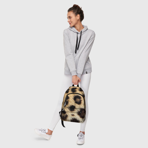 Рюкзак 3D с принтом Мех леопарда, фото #6