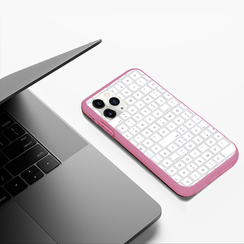 Чехол для iPhone 11 Pro Max матовый с принтом Клавиатура apple, фото #5