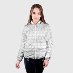 Женская куртка 3D Клавиатура apple - фото 2