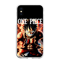 Чехол для iPhone XS Max матовый Злой Луффи из One Piece