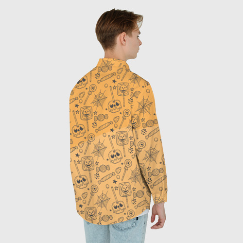 Мужская рубашка oversize 3D с принтом Хэлчупики, вид сзади #2