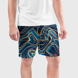 Мужские шорты спортивные Abstract waves - фото 2