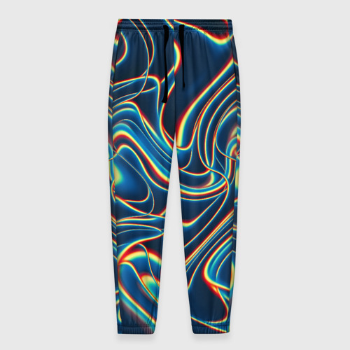Мужские брюки 3D Abstract waves, цвет 3D печать