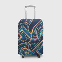Чехол для чемодана 3D Abstract waves