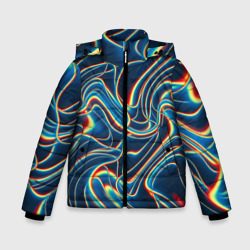 Зимняя куртка для мальчиков 3D Abstract waves