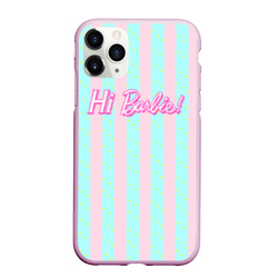 Чехол для iPhone 11 Pro матовый Hi Barbie - фраза и костюм Кена 