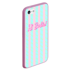 Чехол для iPhone 5/5S матовый Hi Barbie - фраза и костюм Кена  - фото 2