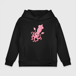 Детское худи Oversize хлопок Pink octopus