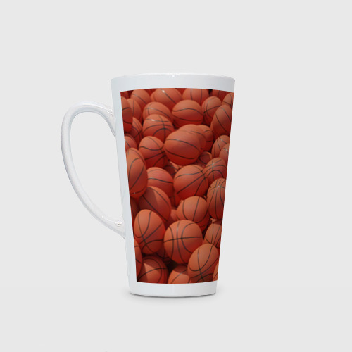 Кружка Латте Узор с баскетбольными мячами