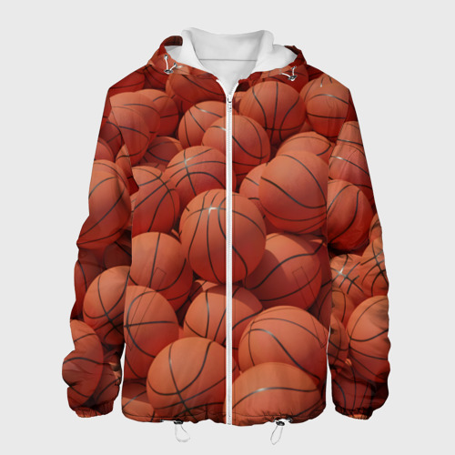 Мужская куртка 3D Узор с баскетбольными мячами, цвет 3D печать