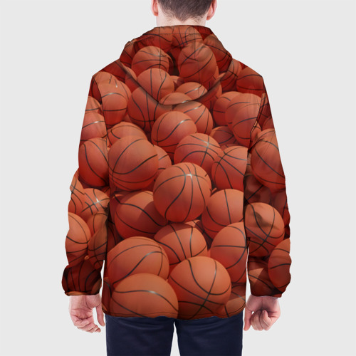 Мужская куртка 3D Узор с баскетбольными мячами, цвет 3D печать - фото 5