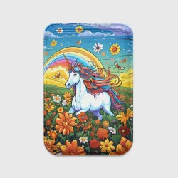 Картхолдер Magsafe магнитный Единорог в цветах под радугой