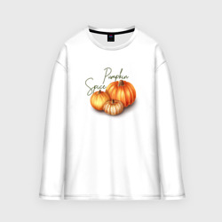 Женский лонгслив oversize хлопок Pumpkin Spice